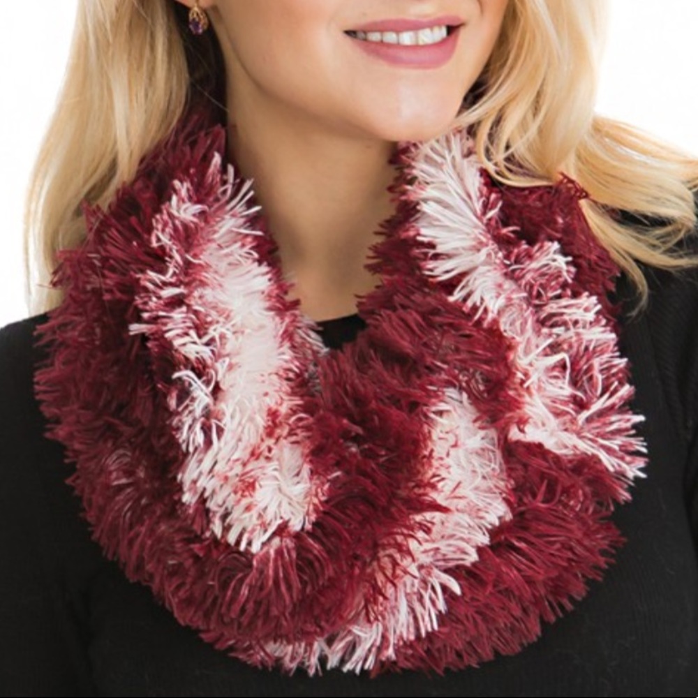 Plush Faux Fur Soft Cozy WrapAround Infinity Scarf - Picture 6 of 7
